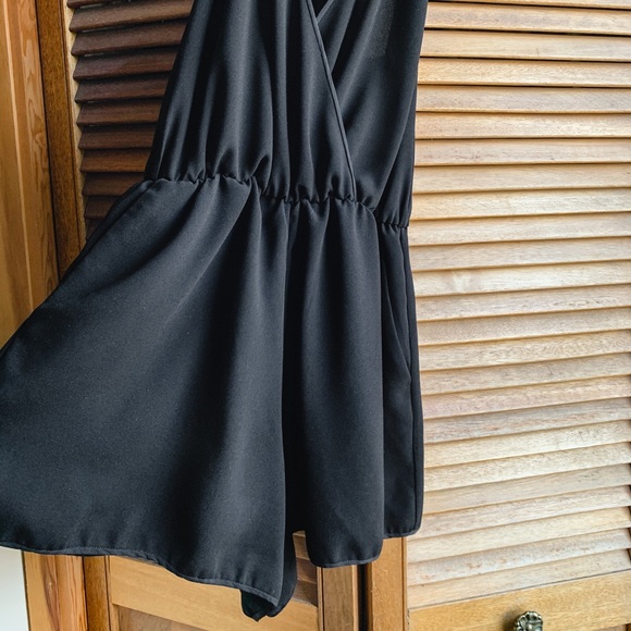 Wilfred Satin Crepe Wrap Romper in Black - Picture 3 of 7